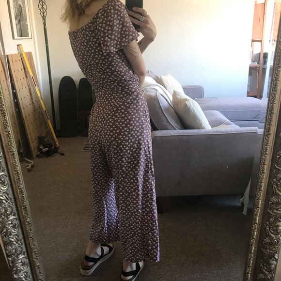 Floral Jumpsuit Dress in Lilac - Monteau - Picture 10 of 13